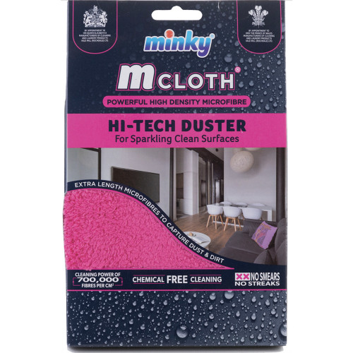 Minky M-Cloth Hi-Tech Duster потужна високотехнологічна серветка для пилу з мікрофібри високої щільності